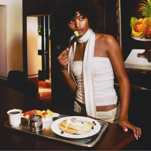 Asta Resort Sequin Strapless Top with Scarf - Picture 1 of 4